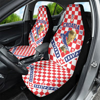 World Football Croatia Car Seat Cover Fearless Red Check Power