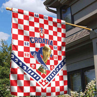 World Football Croatia Garden Flag Fearless Red Check Power