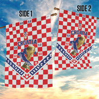 World Football Croatia Garden Flag Fearless Red Check Power