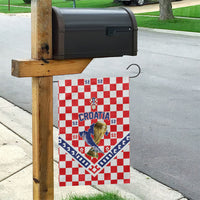 World Football Croatia Garden Flag Fearless Red Check Power