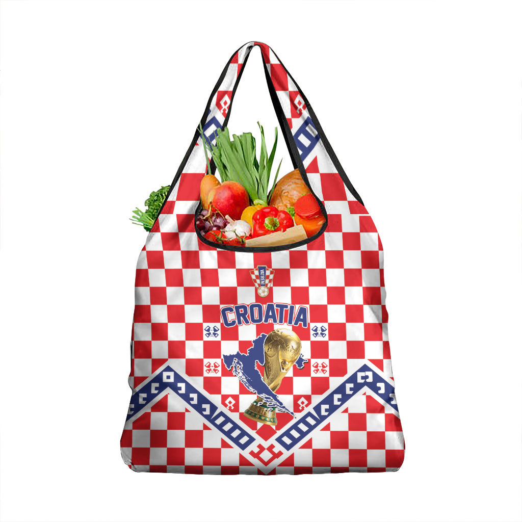World Football Croatia Grocery Bag Fearless Red Check Power
