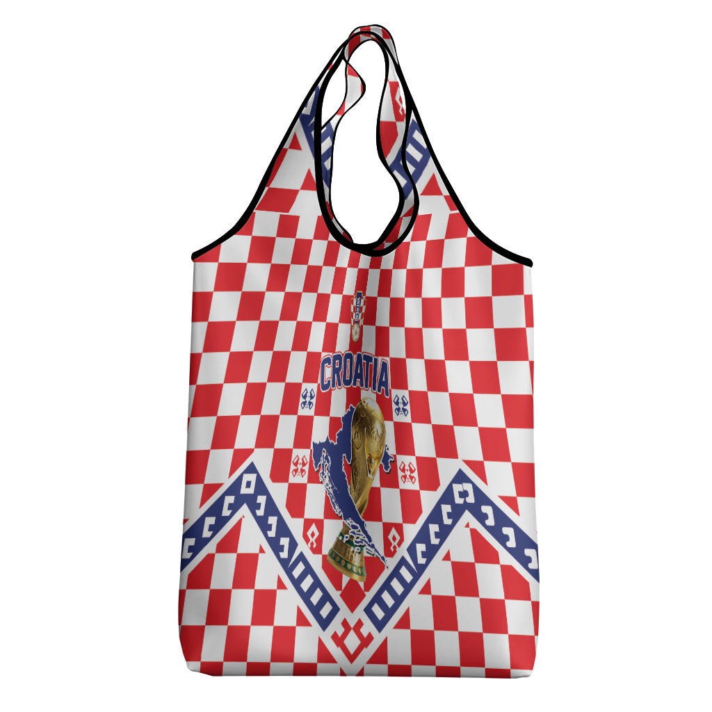 World Football Croatia Grocery Bag Fearless Red Check Power