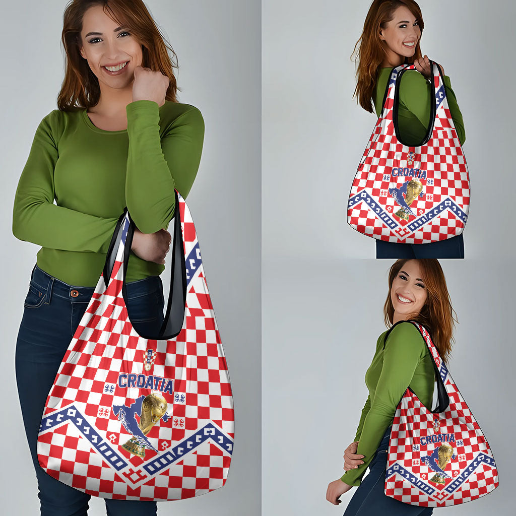 World Football Croatia Grocery Bag Fearless Red Check Power