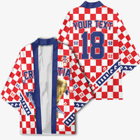 Custom World Football Croatia Kimono Fearless Red Check Power