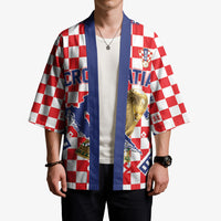 Custom World Football Croatia Kimono Fearless Red Check Power