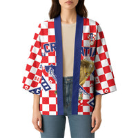 Custom World Football Croatia Kimono Fearless Red Check Power