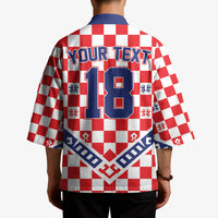 Custom World Football Croatia Kimono Fearless Red Check Power