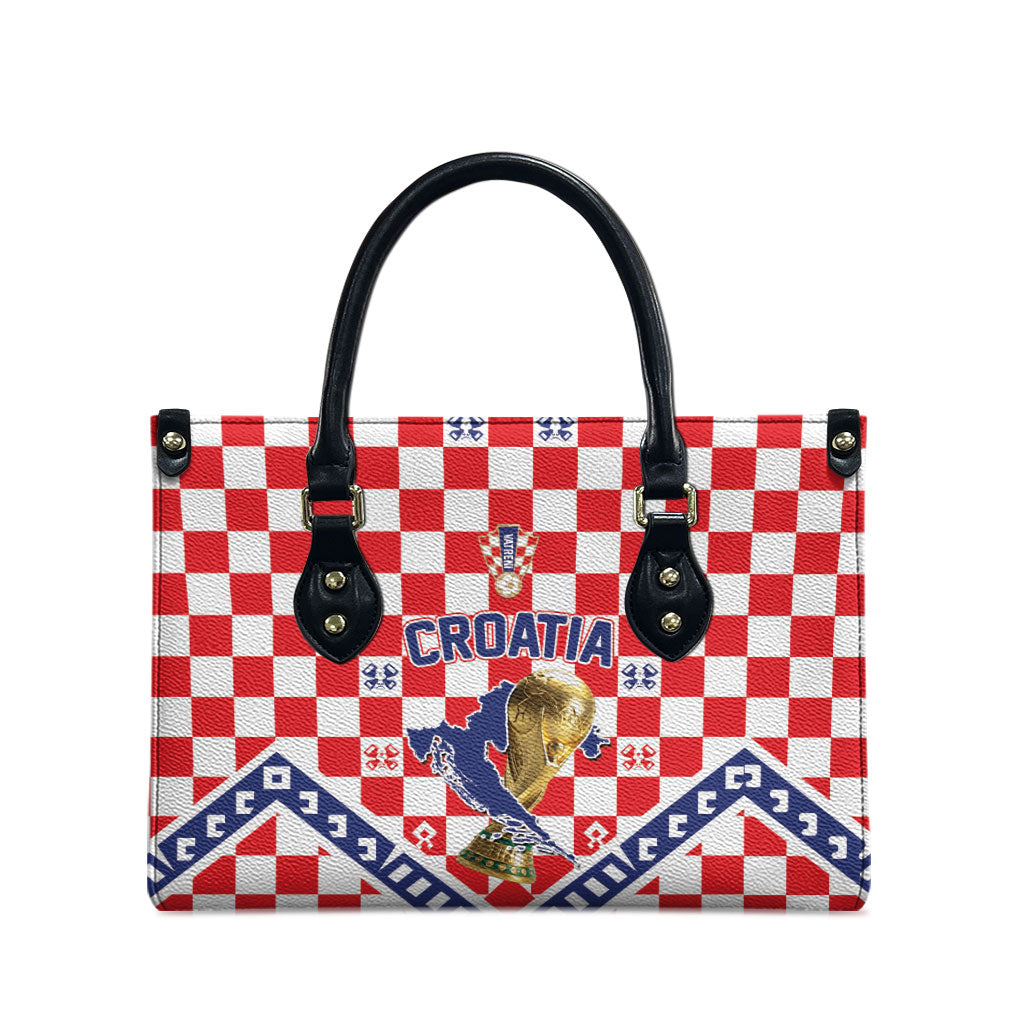 World Football Croatia Leather Bag Fearless Red Check Power