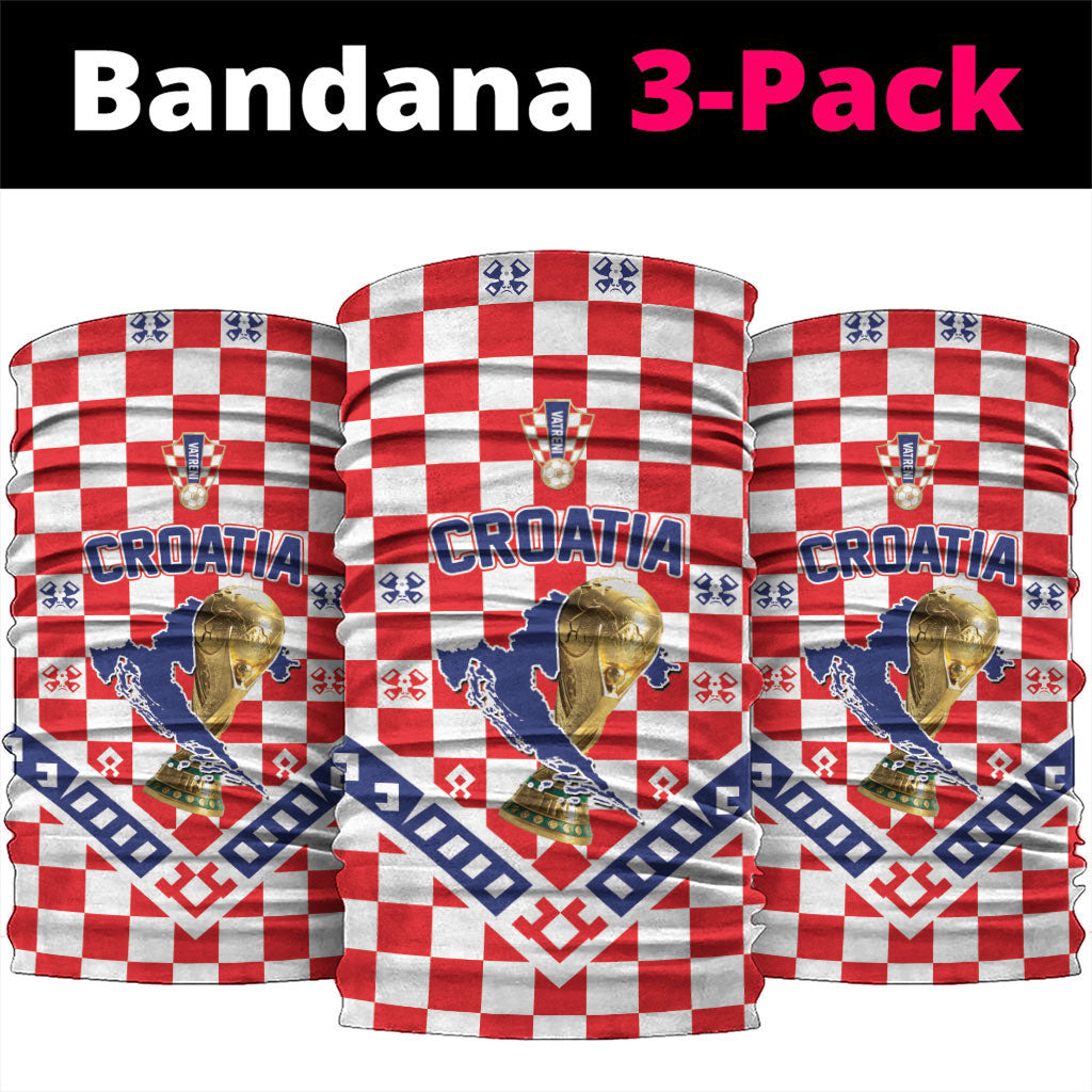 World Football Croatia Neck Gaiter Fearless Red Check Power