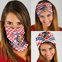 World Football Croatia Neck Gaiter Fearless Red Check Power