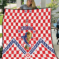 World Football Croatia Quilt Fearless Red Check Power