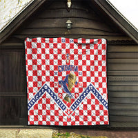 World Football Croatia Quilt Fearless Red Check Power