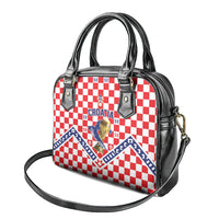 World Football Croatia Shoulder Handbag Fearless Red Check Power
