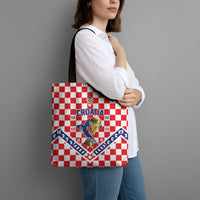 World Football Croatia Tote Bag Fearless Red Check Power