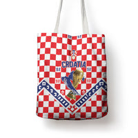 World Football Croatia Tote Bag Fearless Red Check Power