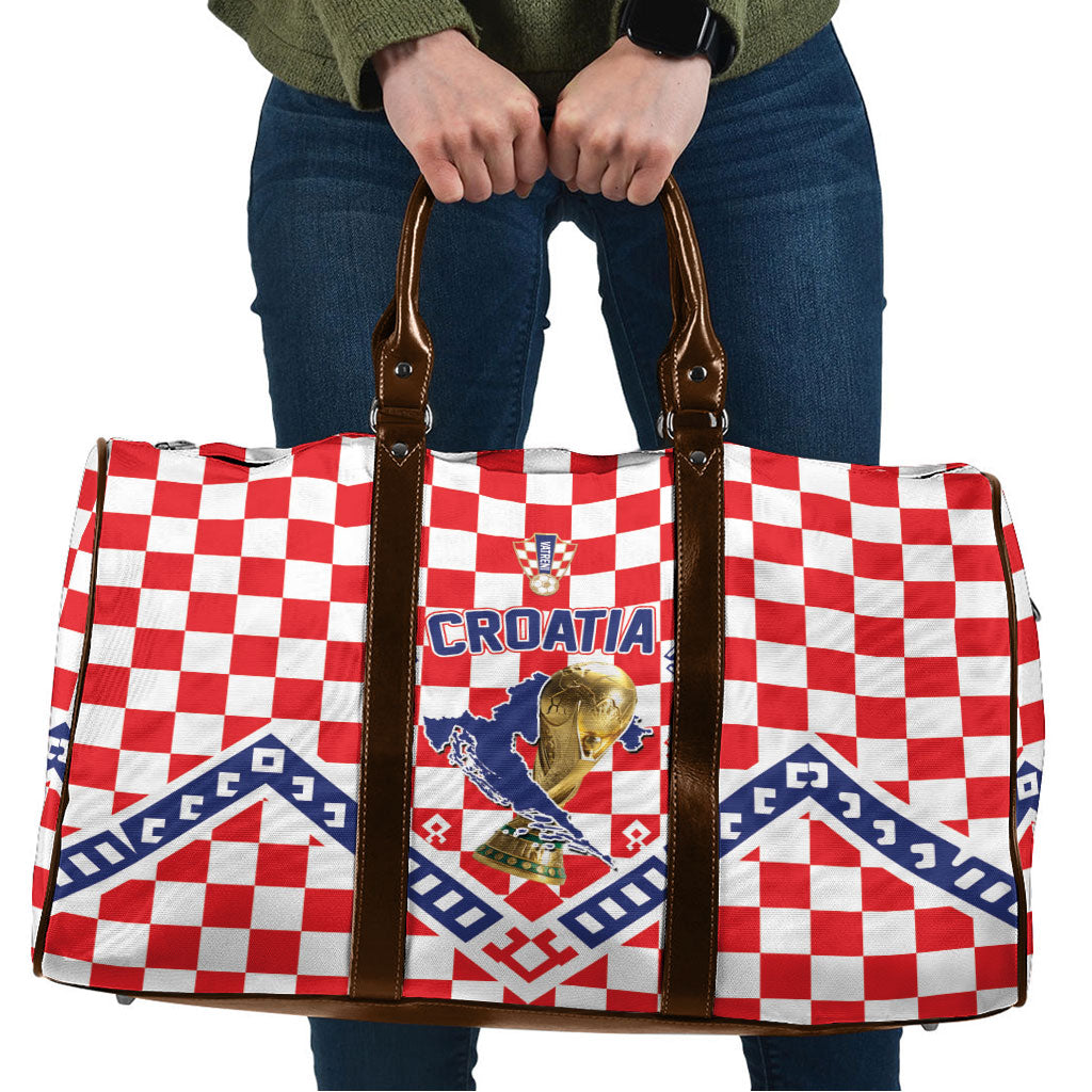 World Football Croatia Travel Bag Fearless Red Check Power