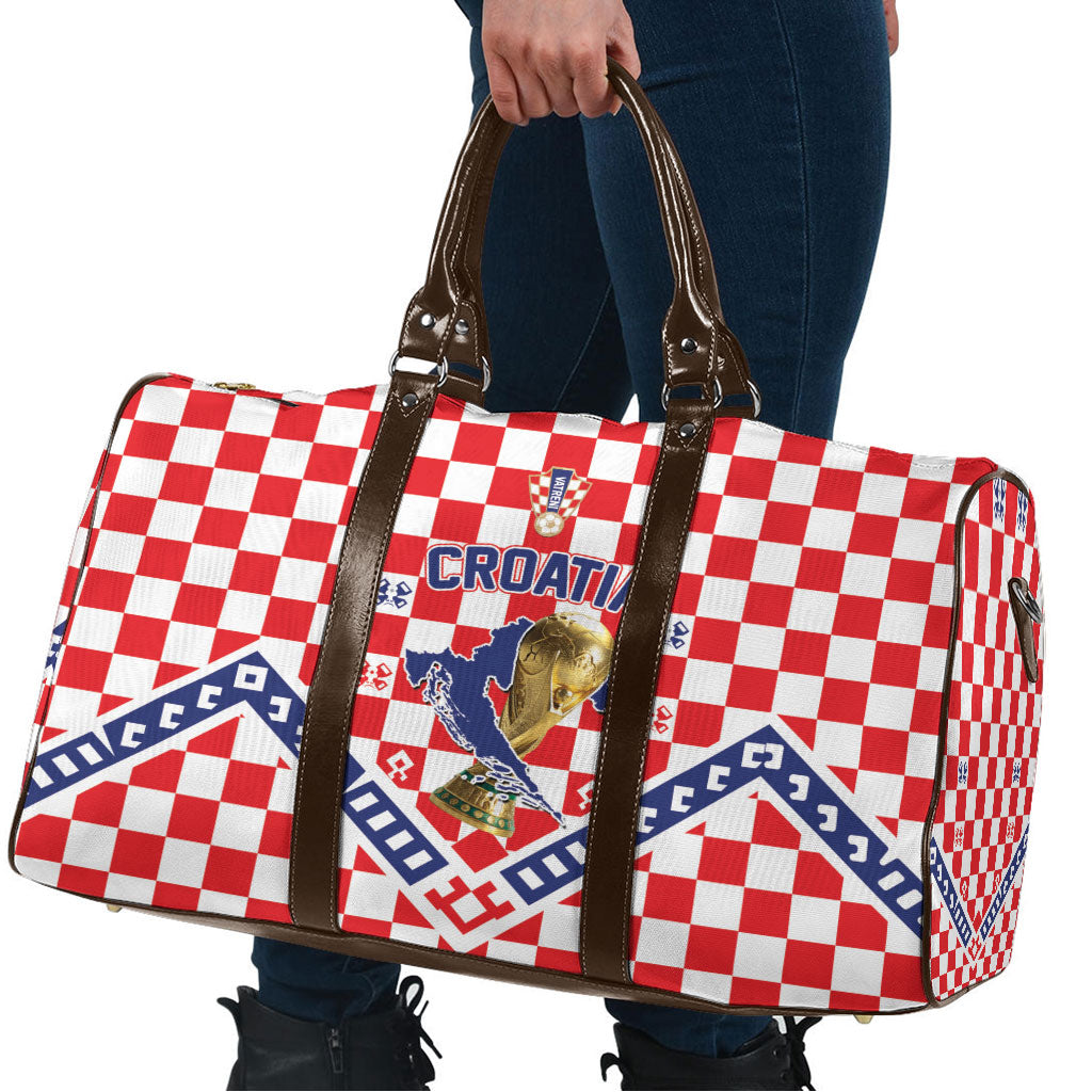World Football Croatia Travel Bag Fearless Red Check Power