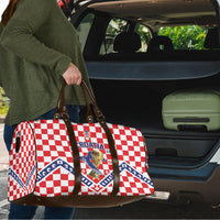 World Football Croatia Travel Bag Fearless Red Check Power