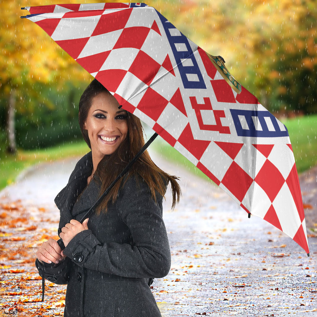 World Football Croatia Umbrella Fearless Red Check Power