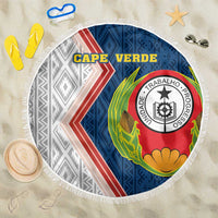 Cape Verde Beach Blanket Verde Coat Of Arms And Pattern - Wonder Print Shop