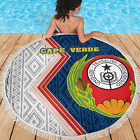Cape Verde Beach Blanket Verde Coat Of Arms And Pattern - Wonder Print Shop