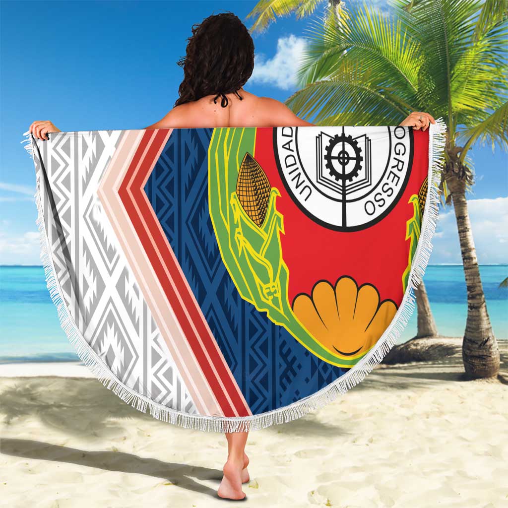 Cape Verde Beach Blanket Verde Coat Of Arms And Pattern - Wonder Print Shop