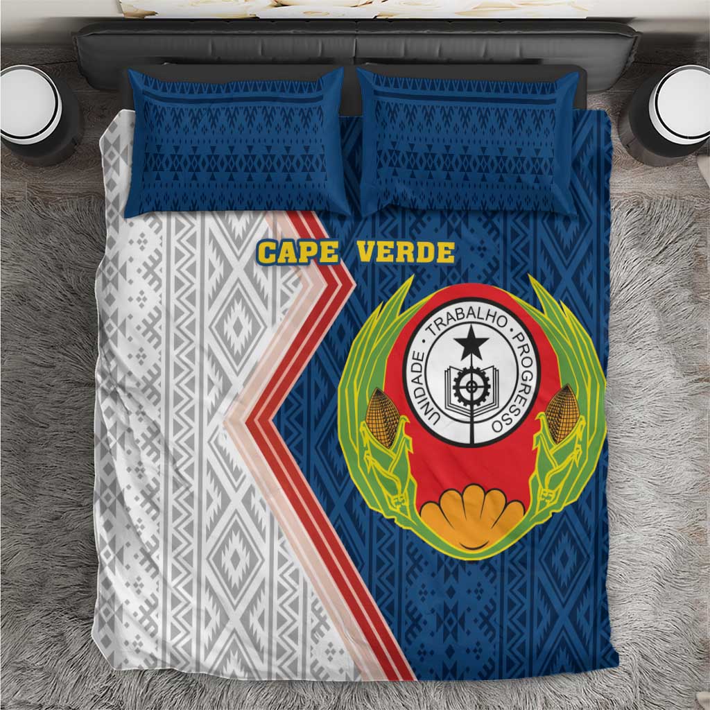 Cape Verde Bedding Set Verde Coat Of Arms And Pattern - Wonder Print Shop