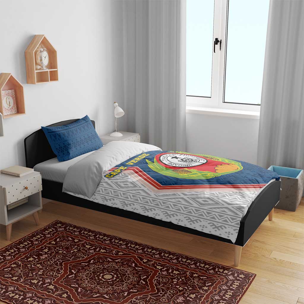 Cape Verde Bedding Set Verde Coat Of Arms And Pattern - Wonder Print Shop