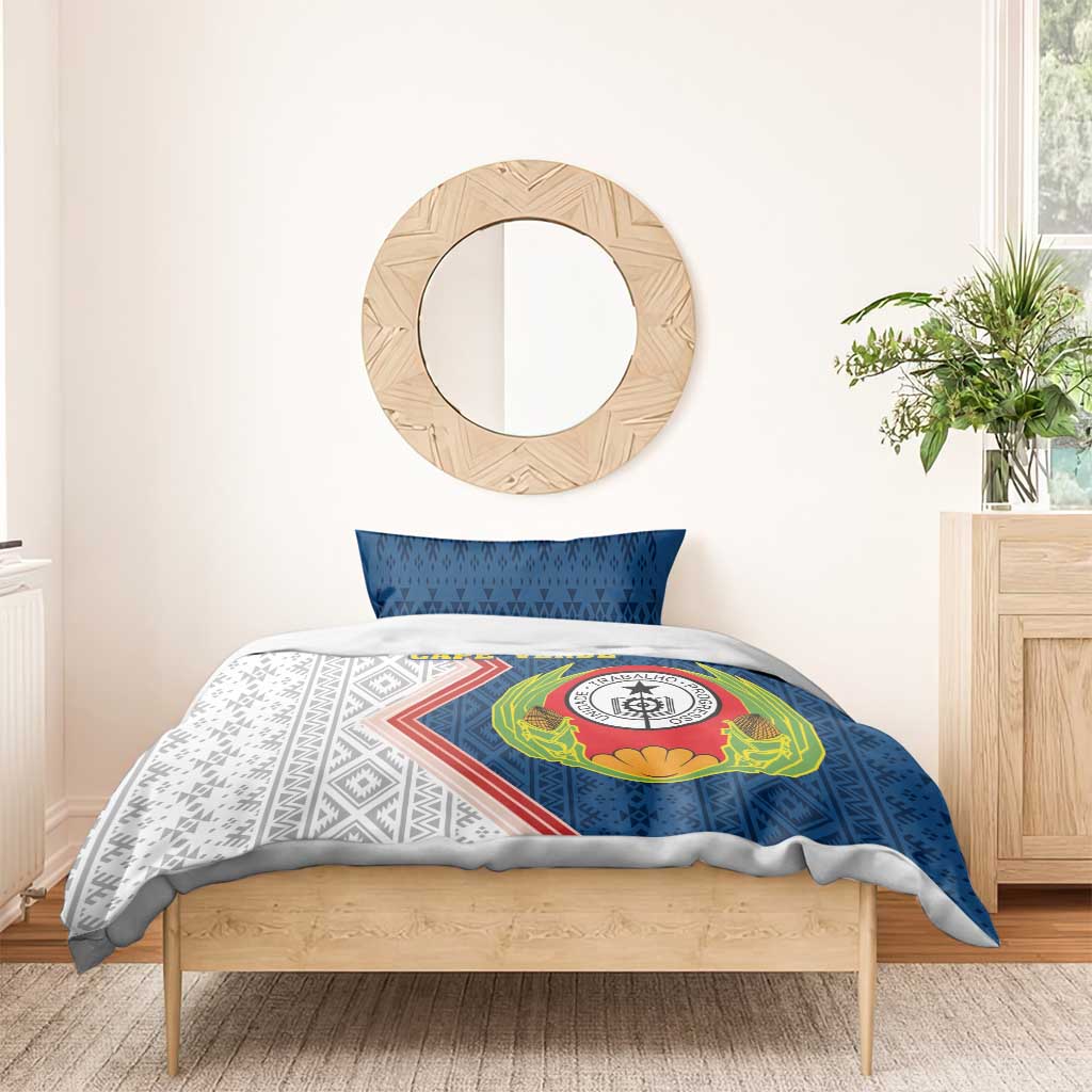 Cape Verde Bedding Set Verde Coat Of Arms And Pattern - Wonder Print Shop