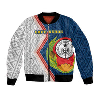 Cape Verde Bomber Jacket Verde Coat Of Arms And Pattern - Wonder Print Shop