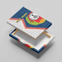 Cape Verde Canvas Wall Art Verde Coat Of Arms And Pattern - Wonder Print Shop