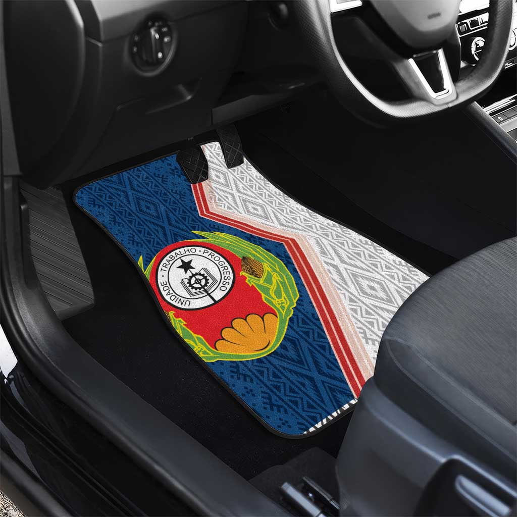 Cape Verde Car Mats Verde Coat Of Arms And Pattern - Wonder Print Shop