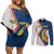 Cape Verde Couples Matching Off Shoulder Short Dress and Long Sleeve Button Shirt Verde Coat Of Arms And Pattern - Wonder Print Shop