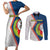 Cape Verde Couples Matching Short Sleeve Bodycon Dress and Long Sleeve Button Shirt Verde Coat Of Arms And Pattern - Wonder Print Shop