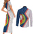 Cape Verde Couples Matching Short Sleeve Bodycon Dress and Long Sleeve Button Shirt Verde Coat Of Arms And Pattern - Wonder Print Shop