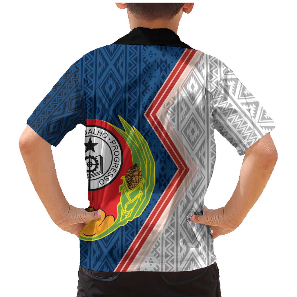 Cape Verde Family Matching Mermaid Dress and Hawaiian Shirt Verde Coat Of Arms And Pattern - Wonder Print Shop