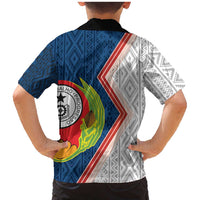 Cape Verde Family Matching Mermaid Dress and Hawaiian Shirt Verde Coat Of Arms And Pattern - Wonder Print Shop