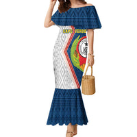 Cape Verde Family Matching Mermaid Dress and Hawaiian Shirt Verde Coat Of Arms And Pattern - Wonder Print Shop