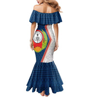 Cape Verde Family Matching Mermaid Dress and Hawaiian Shirt Verde Coat Of Arms And Pattern - Wonder Print Shop