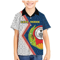 Cape Verde Family Matching Mermaid Dress and Hawaiian Shirt Verde Coat Of Arms And Pattern - Wonder Print Shop