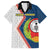 Cape Verde Family Matching Off The Shoulder Long Sleeve Dress and Hawaiian Shirt Verde Coat Of Arms And Pattern - Wonder Print Shop