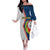 Cape Verde Family Matching Off The Shoulder Long Sleeve Dress and Hawaiian Shirt Verde Coat Of Arms And Pattern - Wonder Print Shop