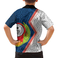 Cape Verde Family Matching Summer Maxi Dress and Hawaiian Shirt Verde Coat Of Arms And Pattern - Wonder Print Shop