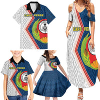 Cape Verde Family Matching Summer Maxi Dress and Hawaiian Shirt Verde Coat Of Arms And Pattern - Wonder Print Shop
