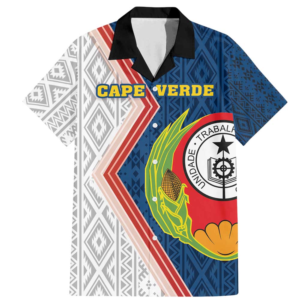 Cape Verde Family Matching Tank Maxi Dress and Hawaiian Shirt Verde Coat Of Arms And Pattern - Wonder Print Shop