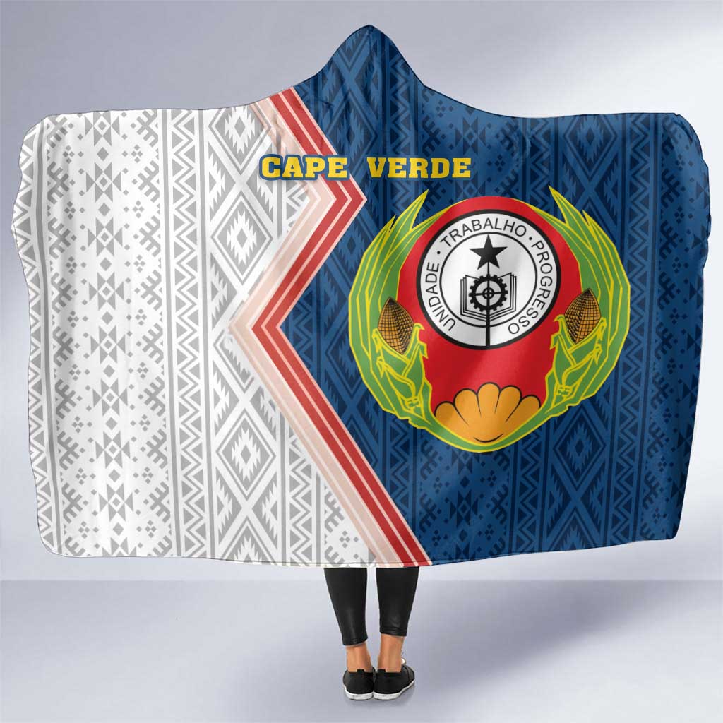Cape Verde Hooded Blanket Verde Coat Of Arms And Pattern