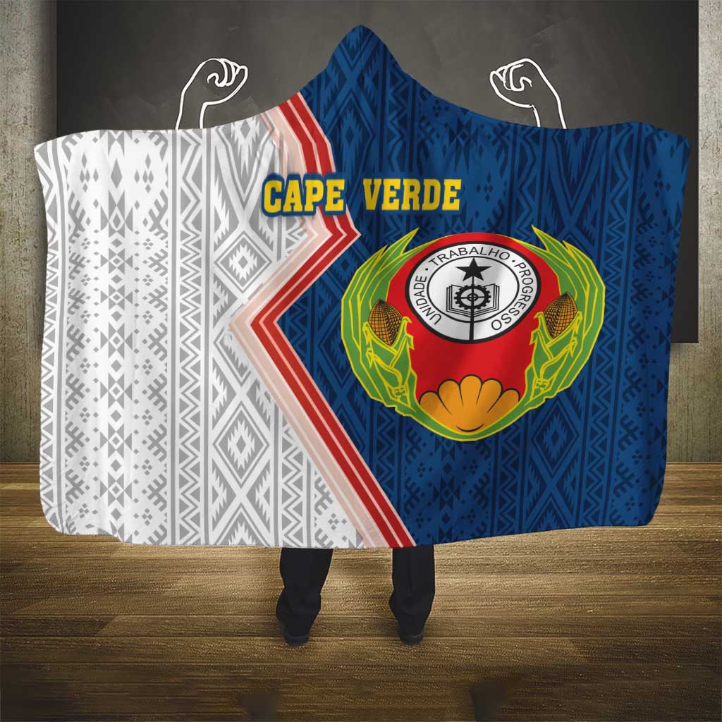 Cape Verde Hooded Blanket Verde Coat Of Arms And Pattern