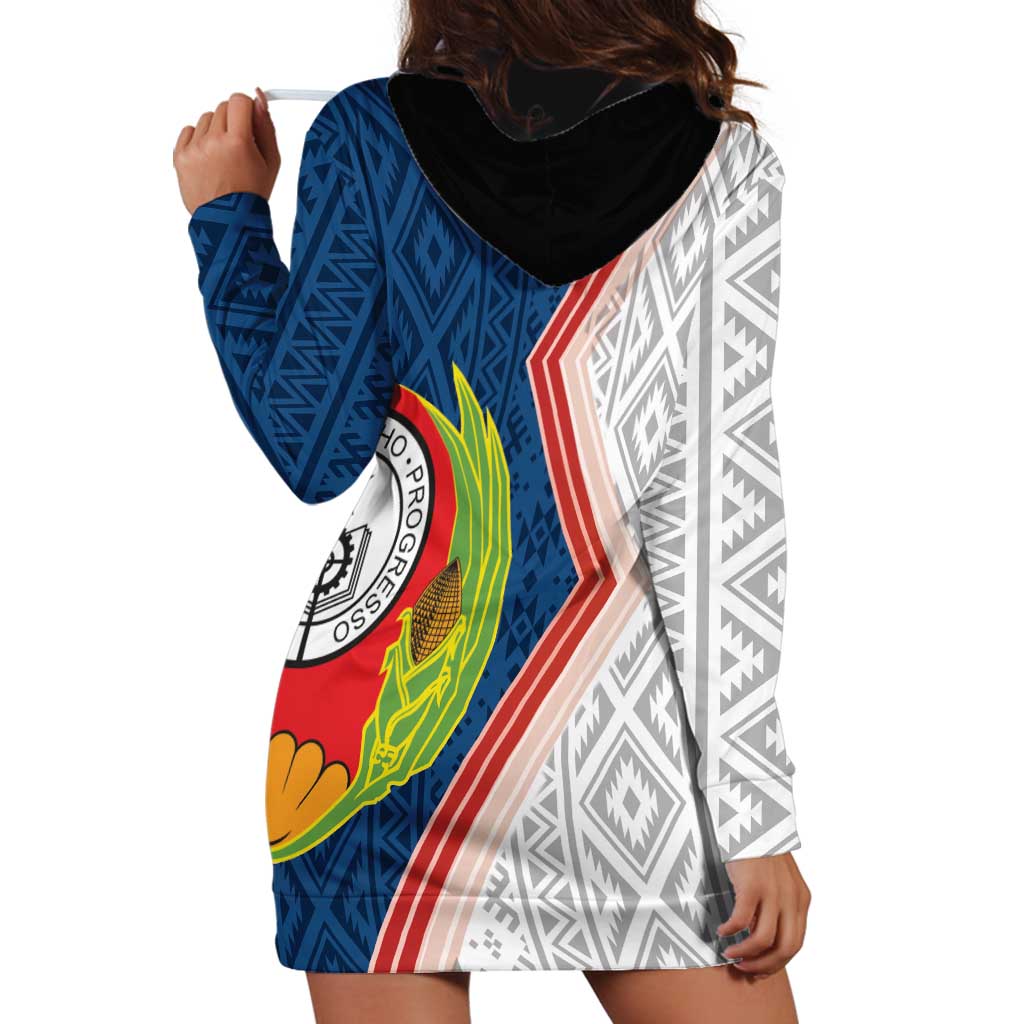Cape Verde Hoodie Dress Verde Coat Of Arms And Pattern - Wonder Print Shop