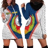 Cape Verde Hoodie Dress Verde Coat Of Arms And Pattern - Wonder Print Shop