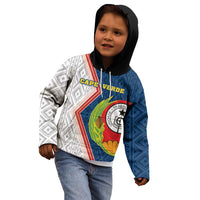 Cape Verde Kid Hoodie Verde Coat Of Arms And Pattern - Wonder Print Shop